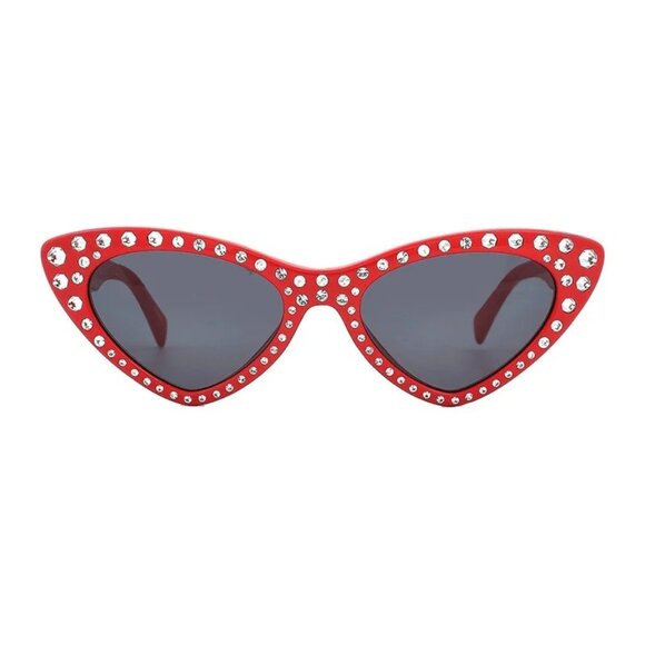 NEW MOSCHINO SUNGLASSES RED GREY WOMEN EYEWEAR MOSCHINO